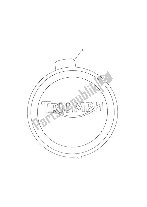 Tutte le parti per il Clutch Cover Finisher Kit del Triumph America Carburettor 790 2002 - 2007